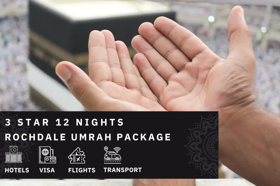 12 Nights 3 Star rochdale Umrah Package